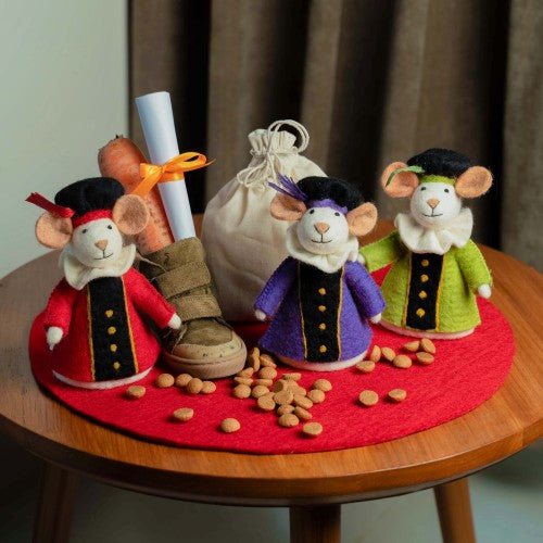 Sjaal met verhaal pieten