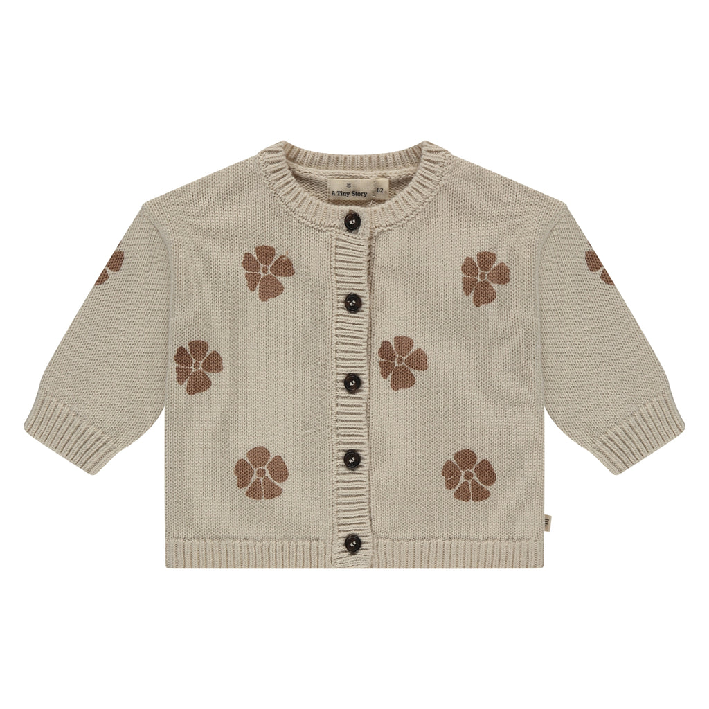 A Tiny Story Newborn Vestje Snow Klavertje in maat 44,50,56,62,68,74