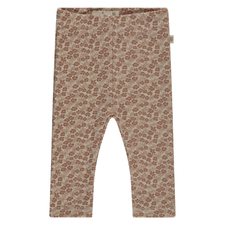 A Tiny Story gebloemd baby broekje beige in maat 44,50,56,62,68,74