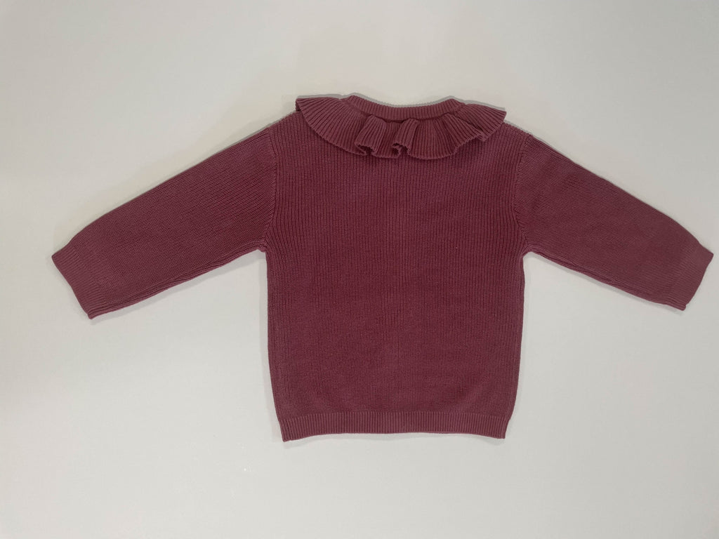 Babyface Baby Girls Vestje Burgundy in maat 56,62,68,74,80,86,92