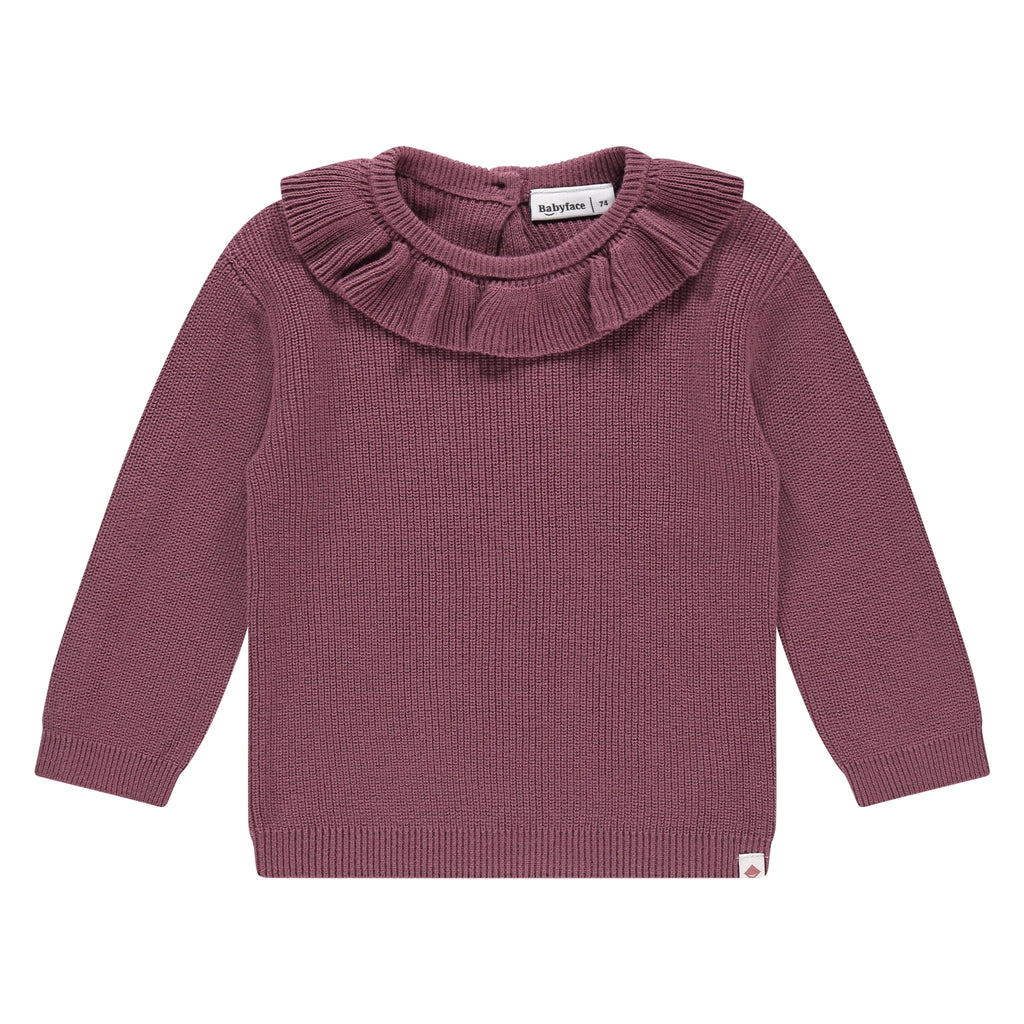 Babyface Baby Girls Vestje Burgundy in maat 56,62,68,74,80,86,92