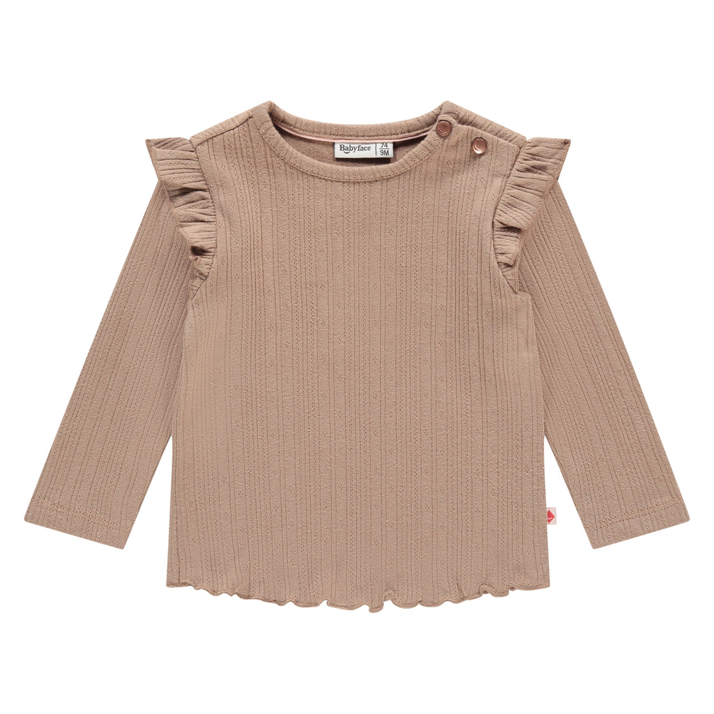 Babyface Baby girls t-shirt long sleeve in twee kleuren. Maat 62,68,74,80,86,92