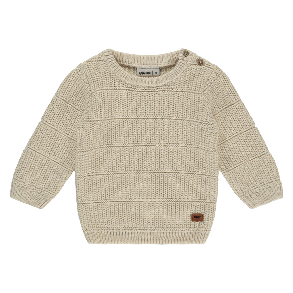 Babyface Boys Pullover Offwhite in maat 62,68,74,80,86.