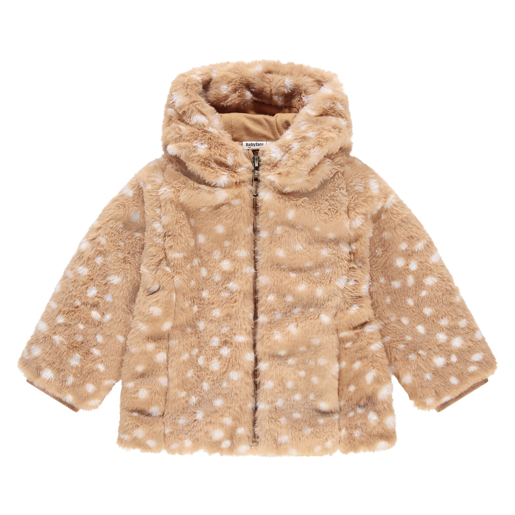 Babyface Fake Fur Jasje in maat 62,68,74,80,86,92