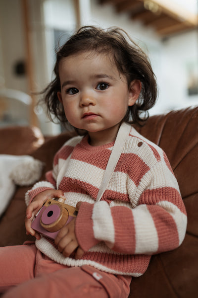 Babyface Girls Katoen Pullover Rouge in maat 62,68,74,80,86,92