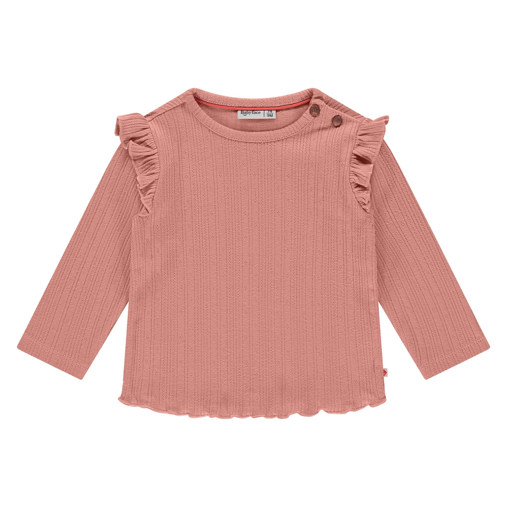 Babyface Girls Long sleeve Roze, beschikbaar in 2 kleuren in de maat 62,68,74,80,86