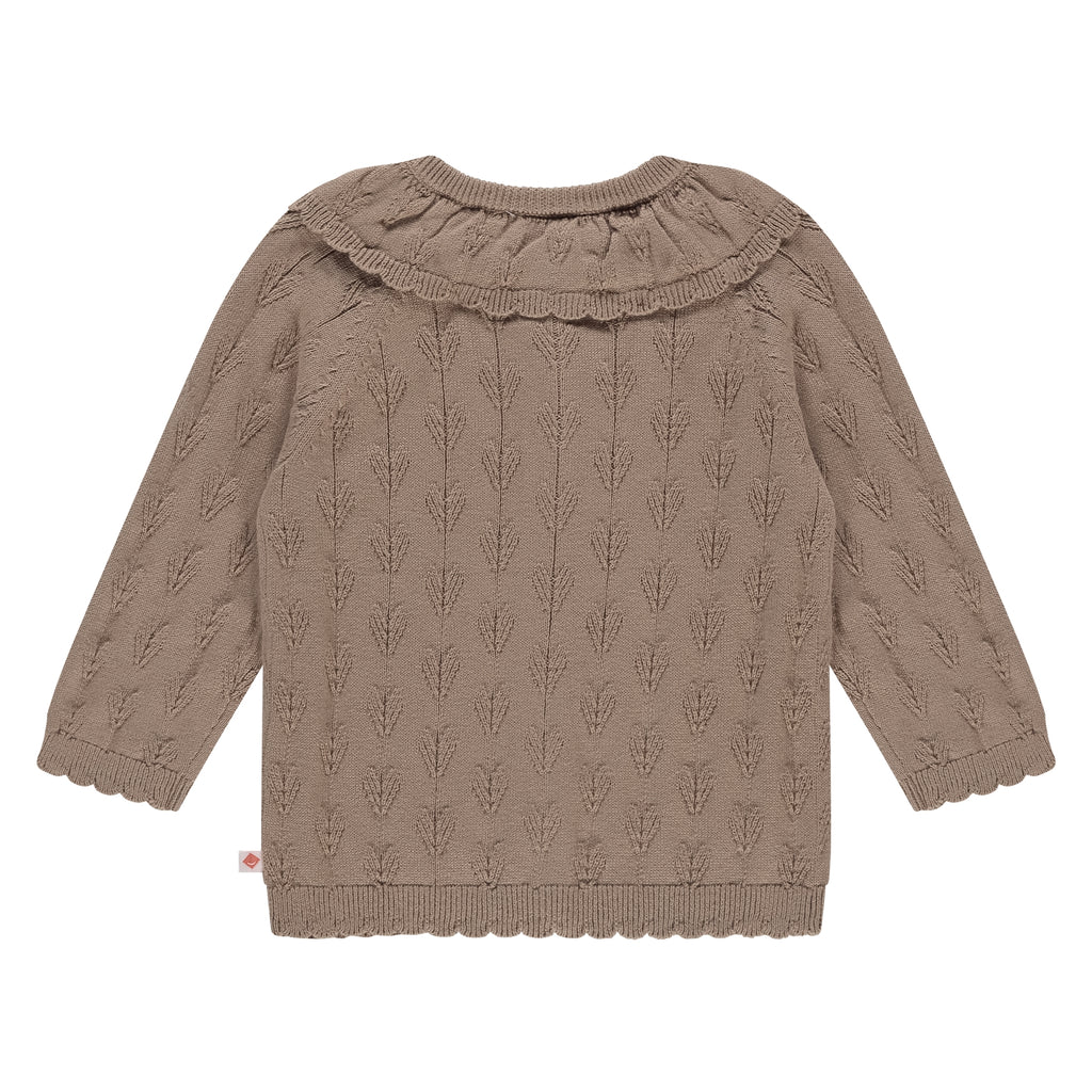 Babyface Girls Vestje Sepia in maat 56,62,68,74,80,86,92