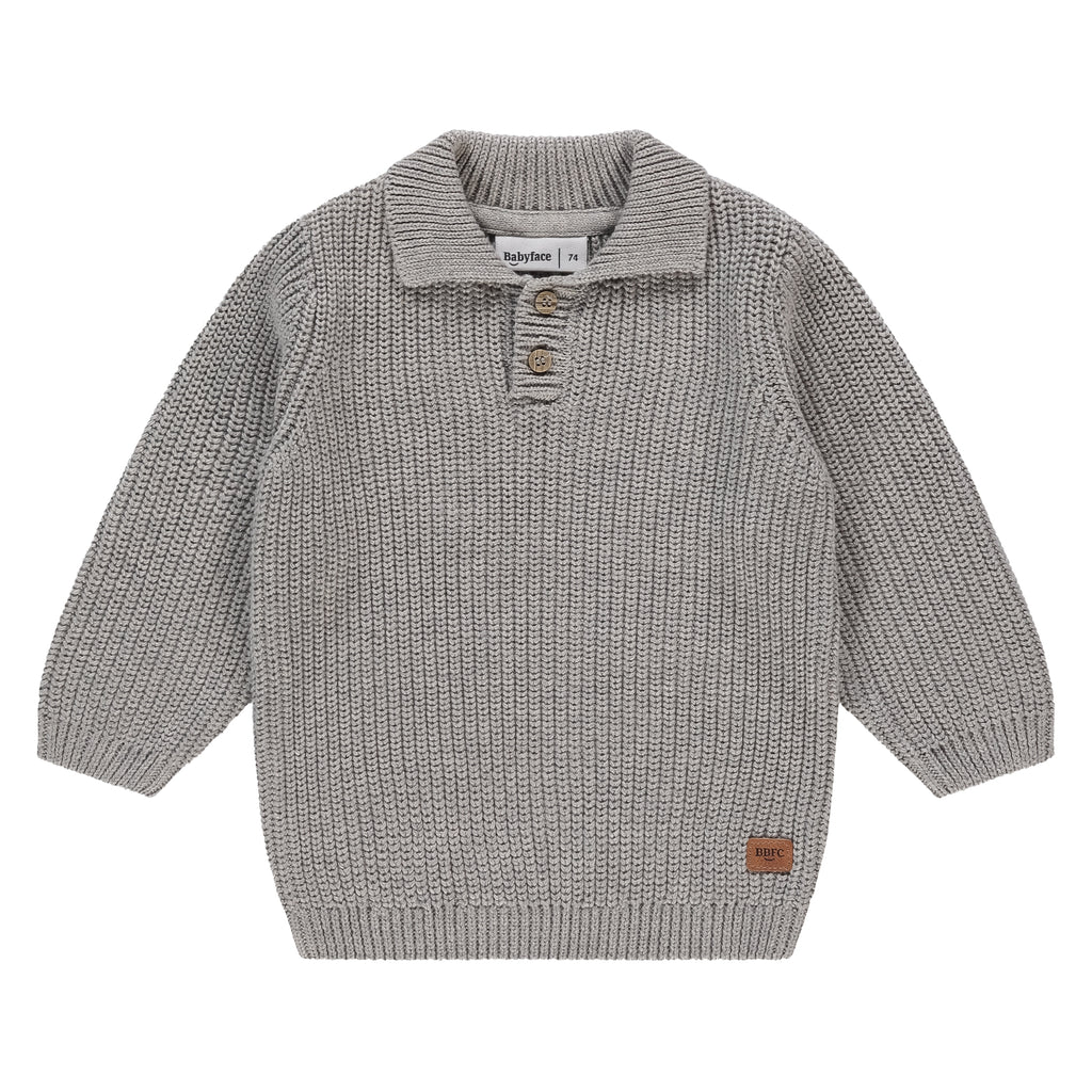 Babyface Pullover Boys Grey Melange maat 62,68,74,80,86