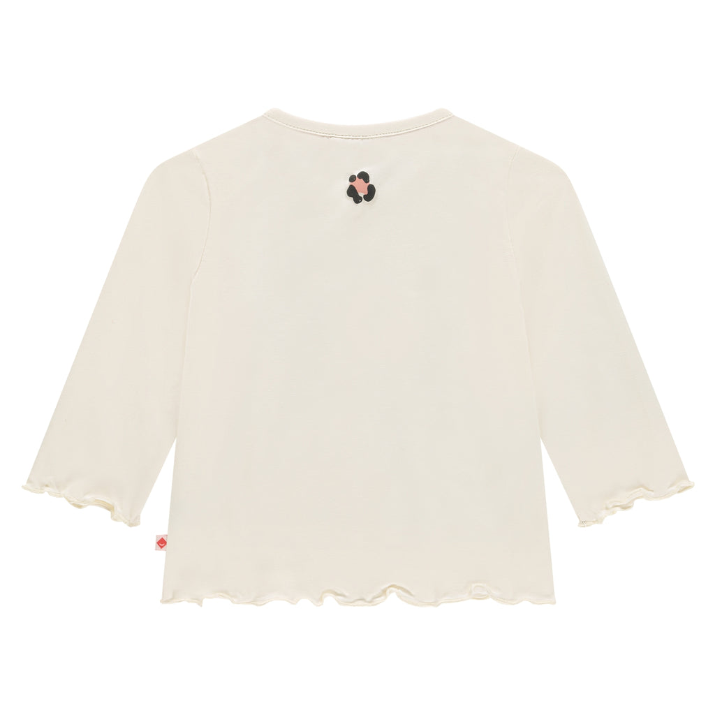 Babyface baby girls t-shirt long sleeve creme in maat 62,68,74,80,86,92