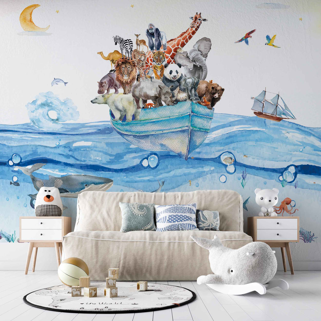 Fleur des Fleurs Behang Wild Water World in vlies en vinyl.