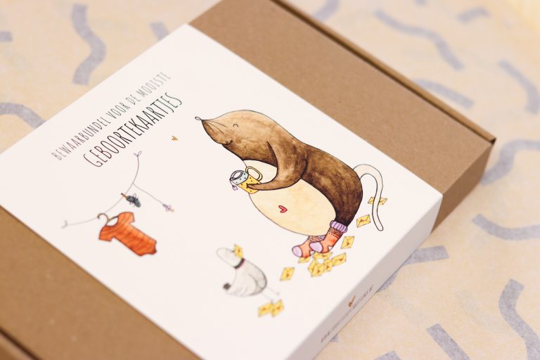 Bewaarbundel geboortekaartjes – mol