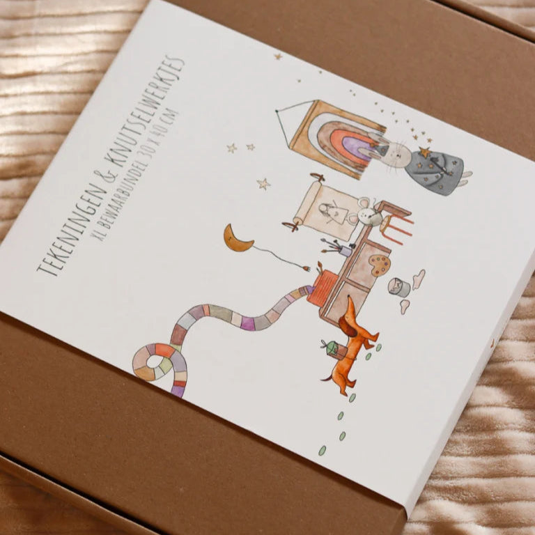 XL Bewaarbundel voor tekeningen & knutselwerkjes – regenboog magie