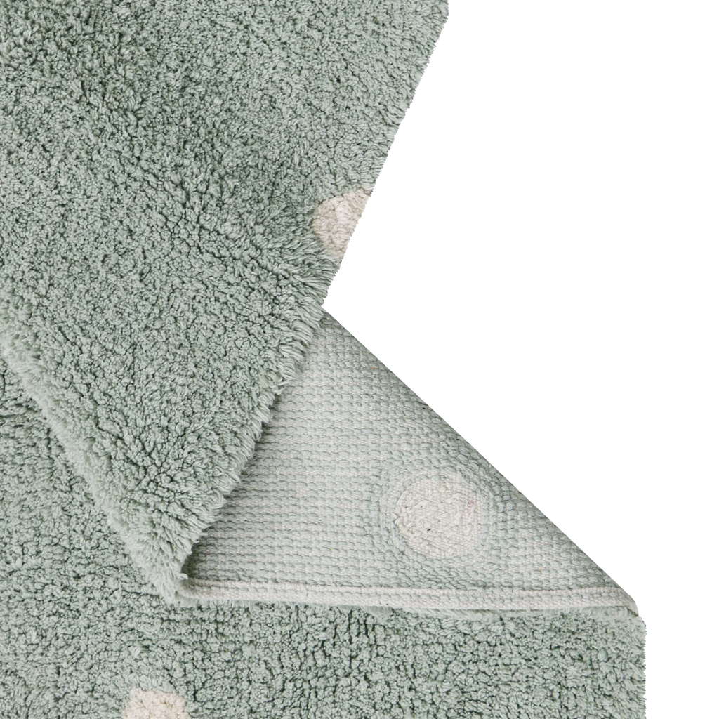 Lorena Canals Vloerkleed - Machine wasbaar Tapijt - Formaat 100x150 - Mini Dot Blue Sage