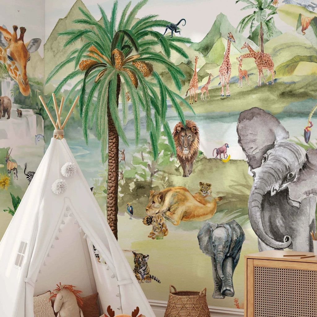 Fleur des Fleurs Behang A perfect day in the jungle in vlies en vinyl