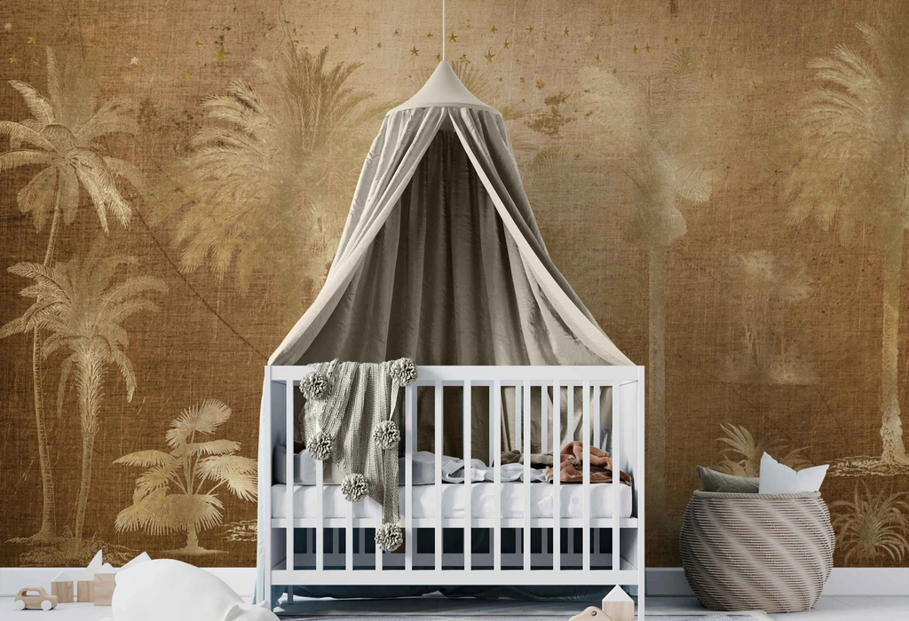 Fleur des Fleurs Behang Bosque Bronze in vlies en vinyl.