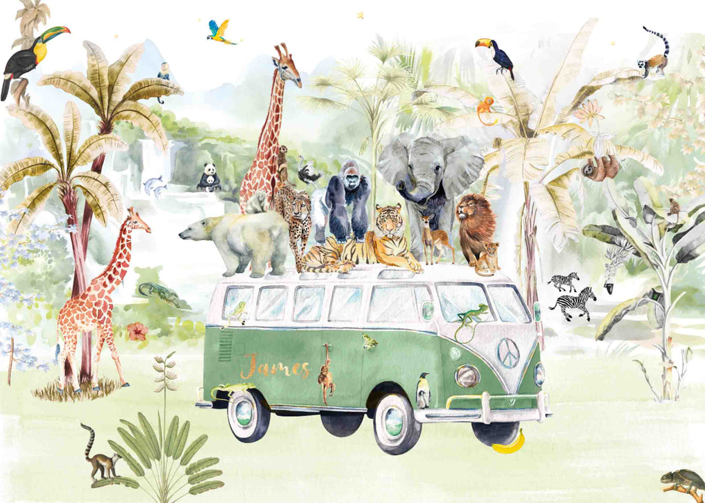 Fleur des Fleurs Behang  Bumpy Jungle in vlies en vinyl.