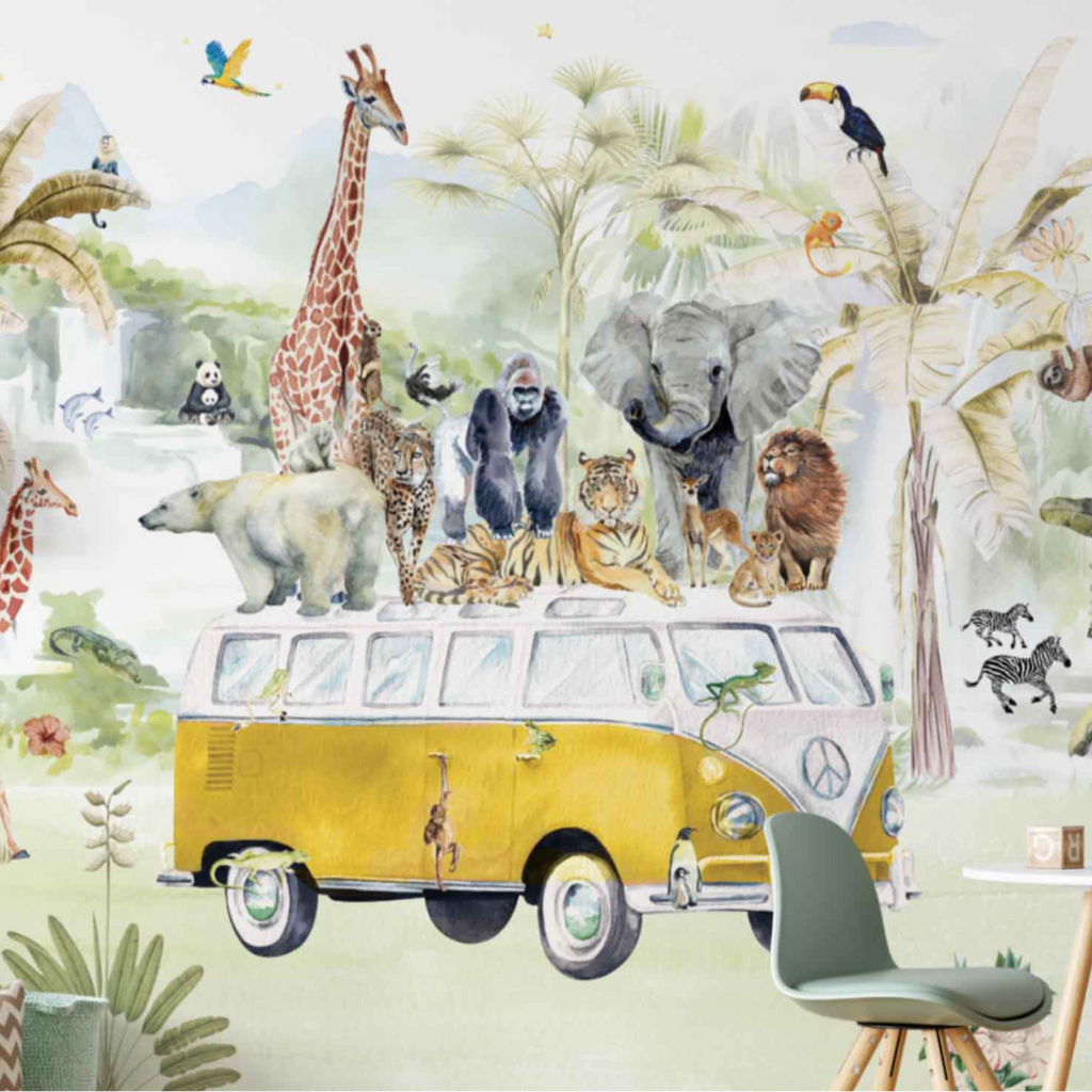 Fleur des Fleurs Behang  Bumpy Jungle in vlies en vinyl.