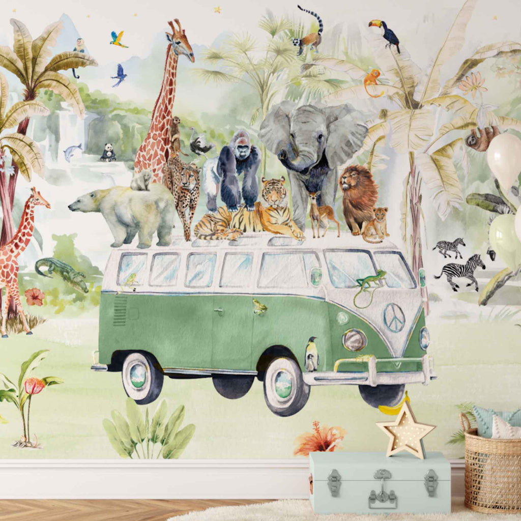 Fleur des Fleurs Behang  Bumpy Jungle in vlies en vinyl.