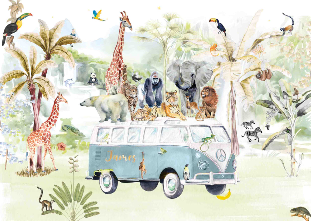 Fleur des Fleurs Behang  Bumpy Jungle in vlies en vinyl.