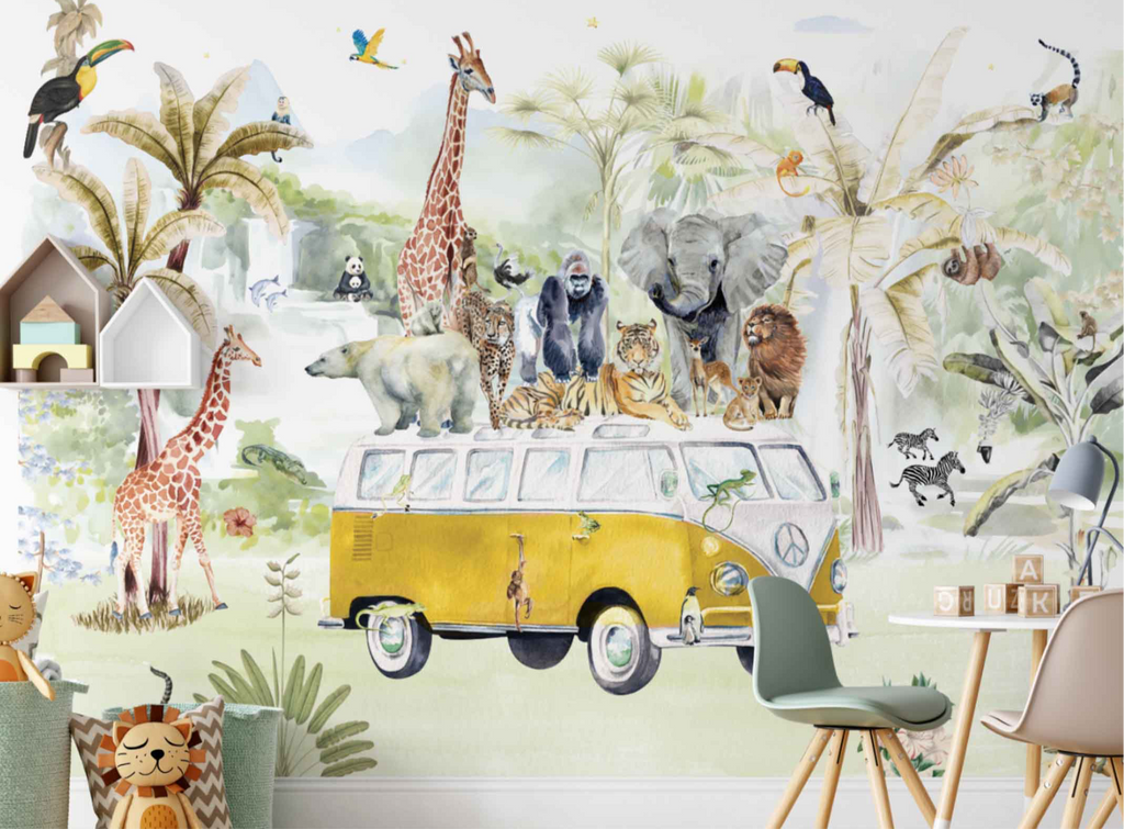 Fleur des Fleurs Behang  Bumpy Jungle in vlies en vinyl.