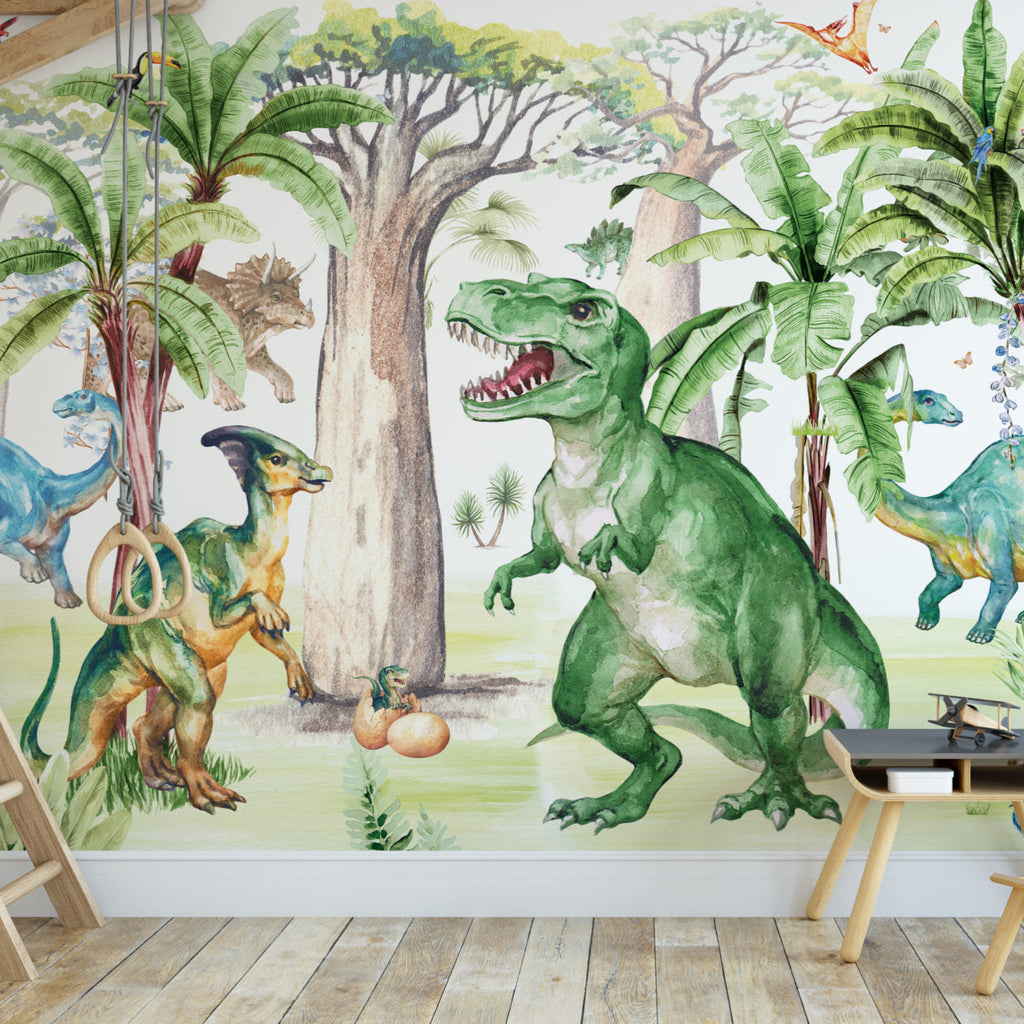 Fleur des Fleurs Behang Dino Rock in vlies en vinyl.