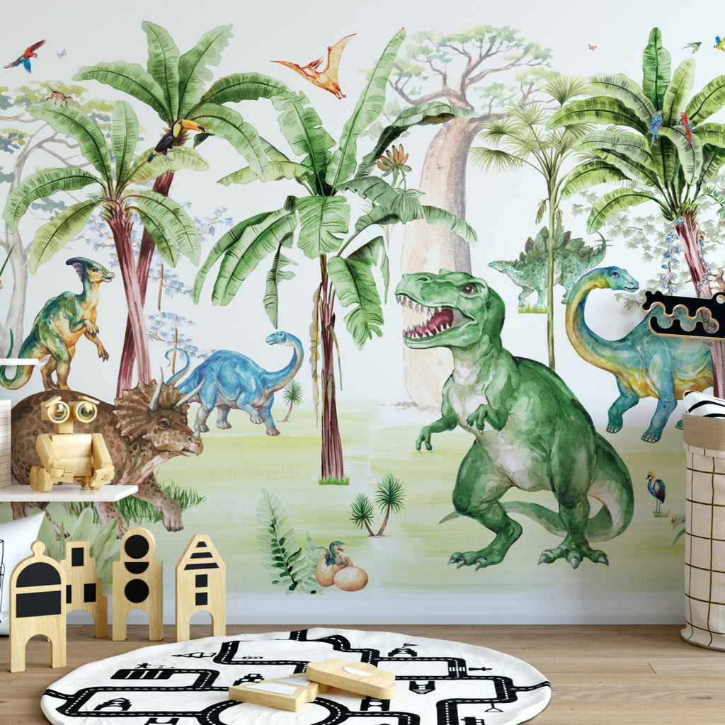 Fleur des Fleurs Behang Dino Rock in vlies en vinyl.