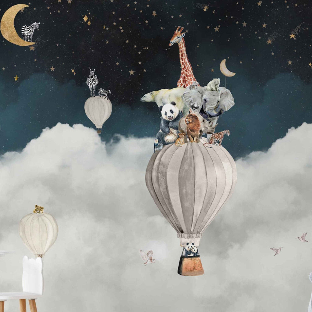 Fleur des Fleurs Behang Dreamy Dark Night Sky in vlies en vinyl.