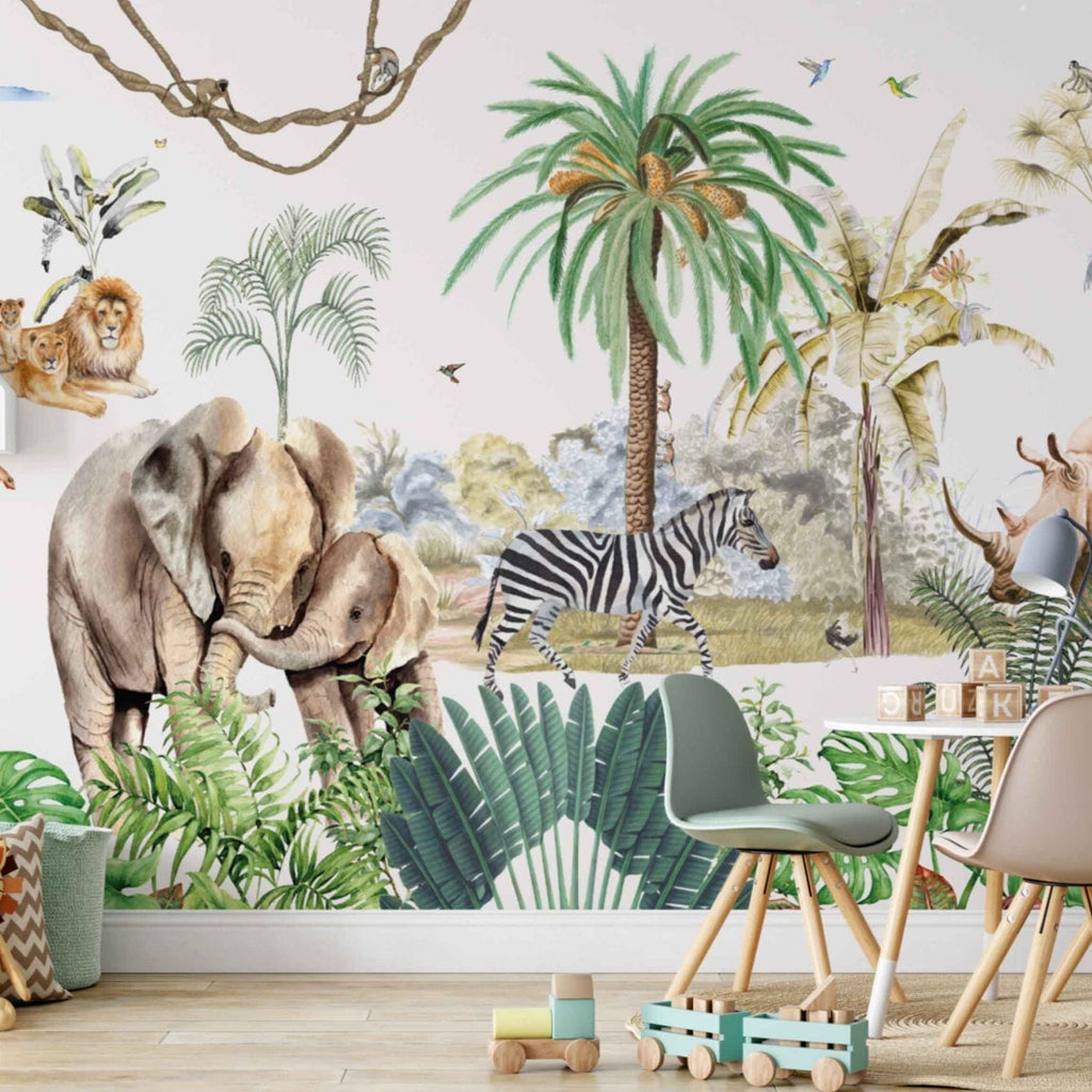 Fleur des Fleurs Behang Safari Jungle in vlies en vinyl.
