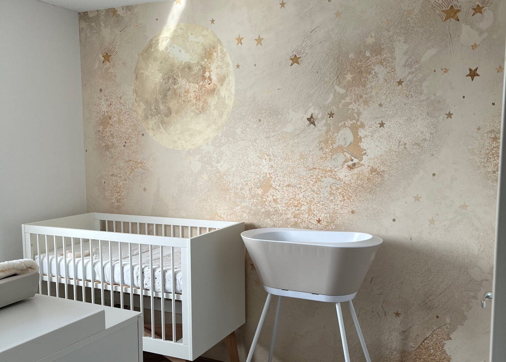 Fleur des Fleurs Behang Starny Sky Natural Behang in vlies en vinyl