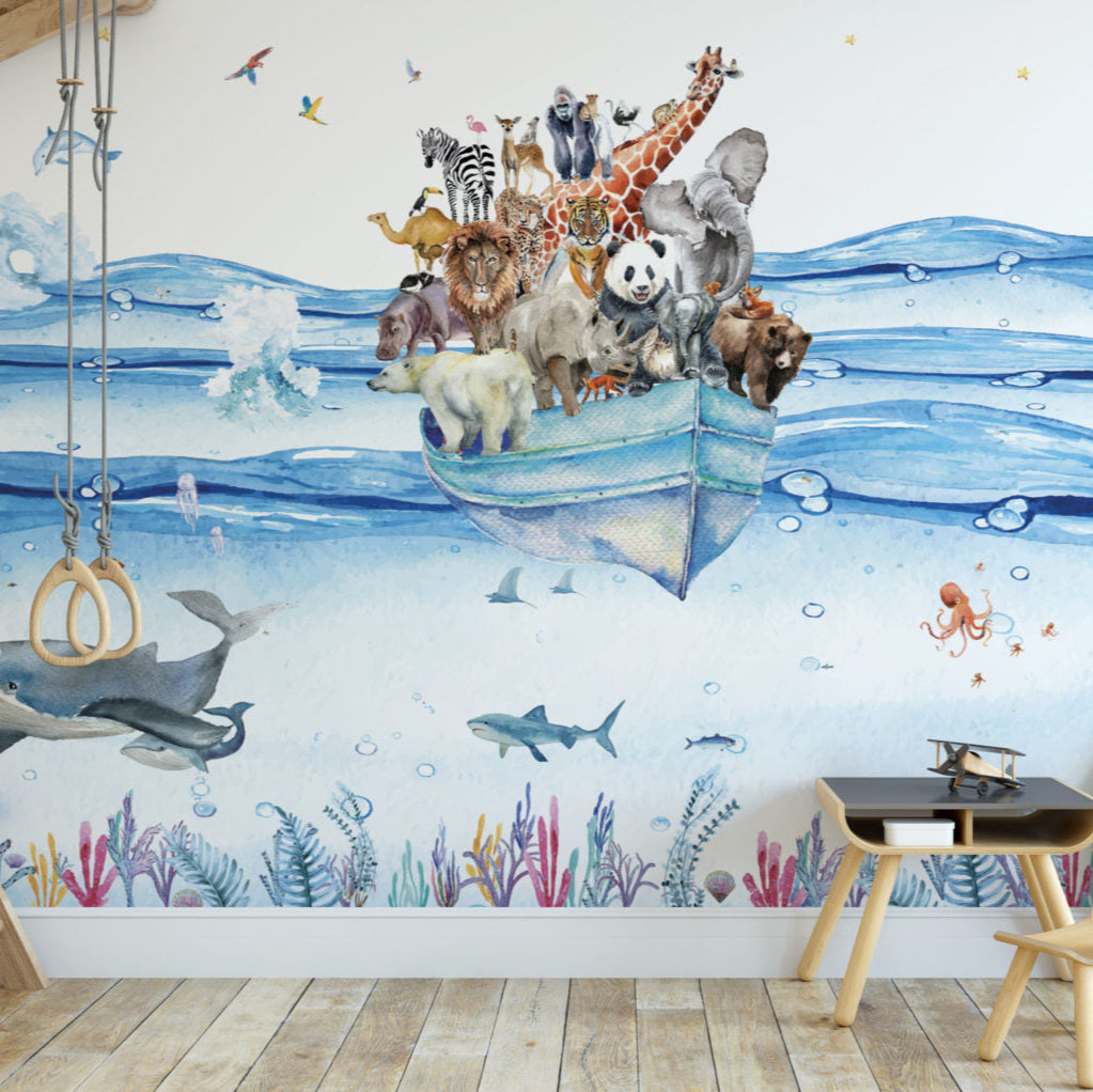 Fleur des Fleurs Behang Wild Water World in vlies en vinyl.