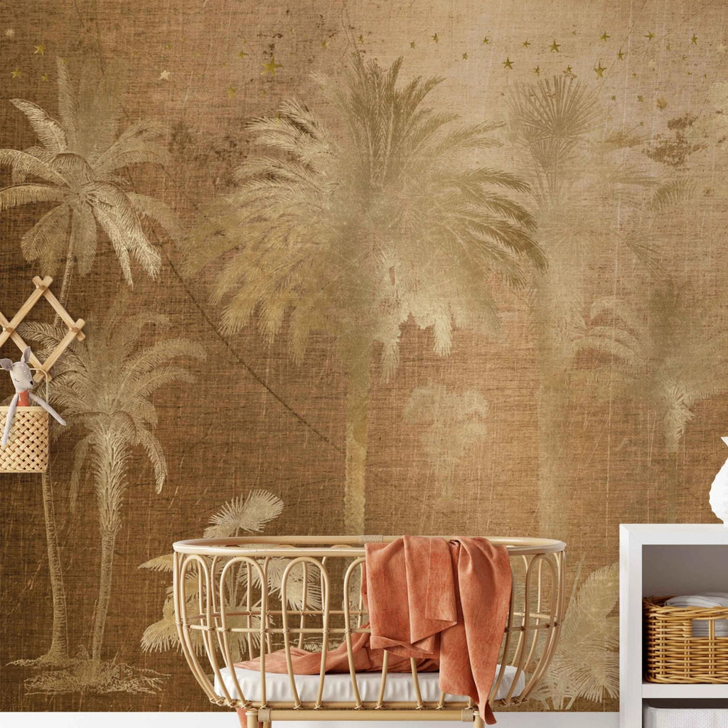Fleur des Fleurs Behang Bosque Bronze in vlies en vinyl.