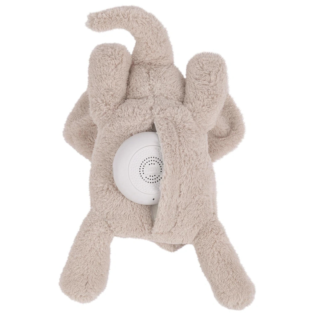 Flow Amsterdam - Hartslag knuffel - George de Olifant - verkrijgbaar in beige en grijs. USB Oplaadbaar.