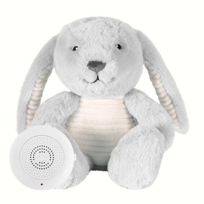 Flow Amsterdam Hartslag knuffel Konijn Grey. USB oplaadbaar.