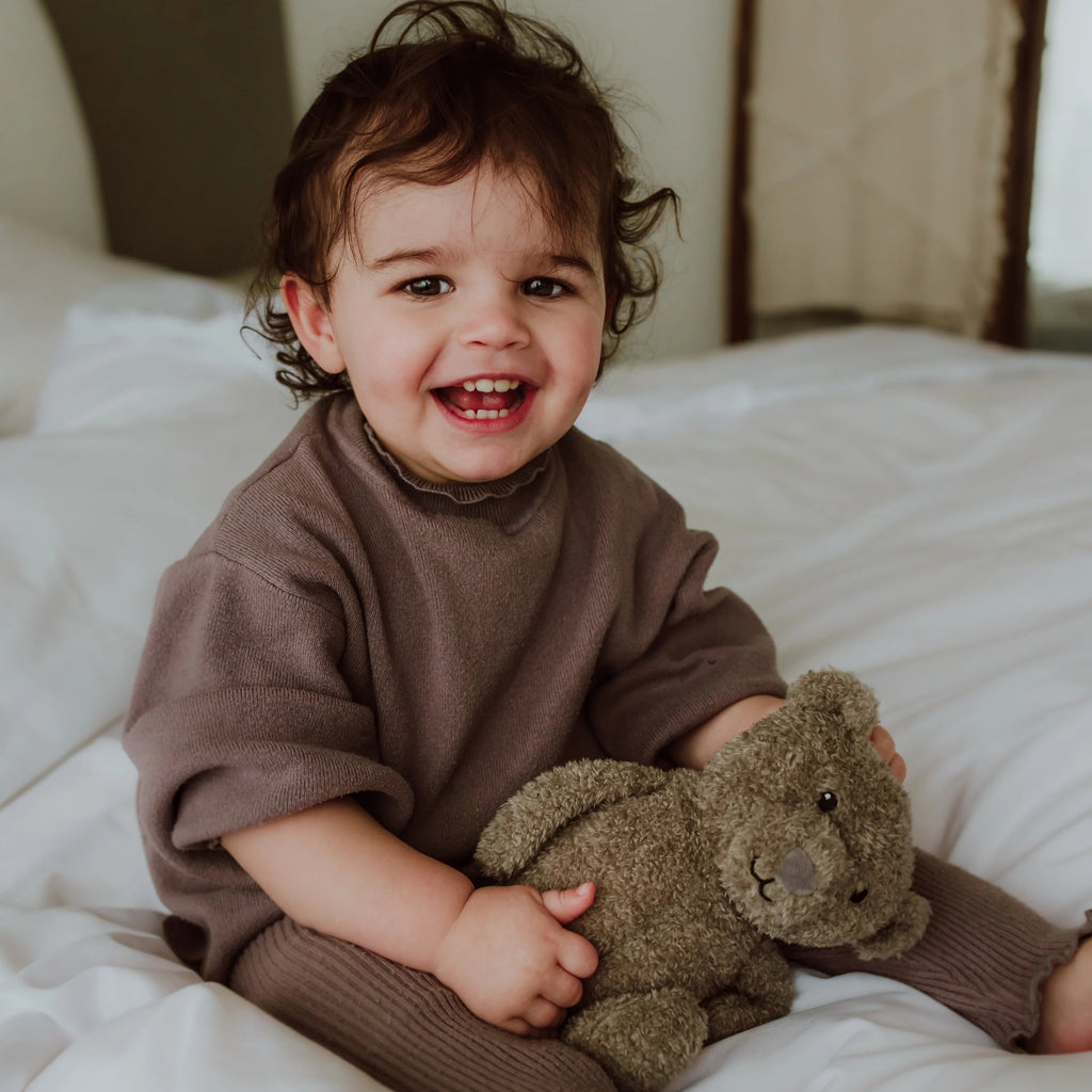 Flow Amsterdam Nachtlampje Beer Lou Licht Grijs, usb oplaadbaar.