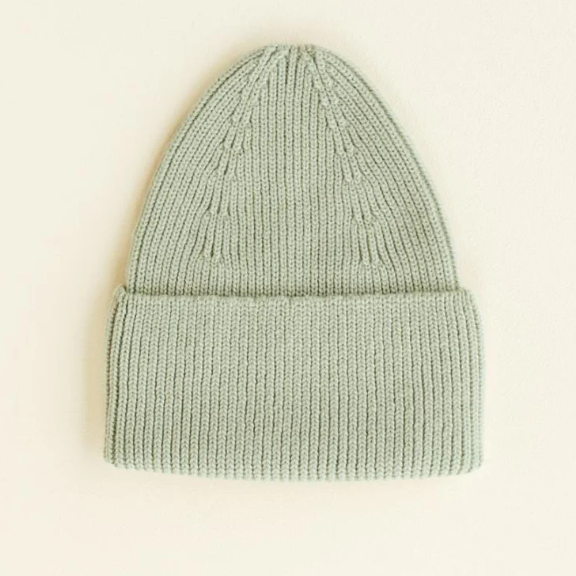 Hvid Beanie Fonzie Mint 0-6 maanden