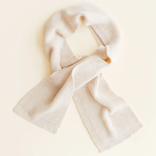 Hvid Sjaal Gustave Merinowol Cream