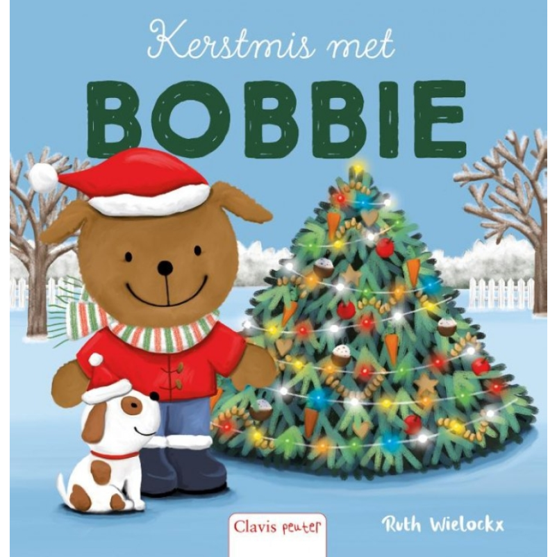 Prachtig voorleesboek. Bobbie maakt alles klaar voor KERST, want morgen is het zover! Samen met hondje Trix bakt hij KERSTKOEKJES
en versiert hij het huis. Alleen nog een KERSTBOOM, en dan is alles klaar. Maar de boom staat zo mooi in de tuin