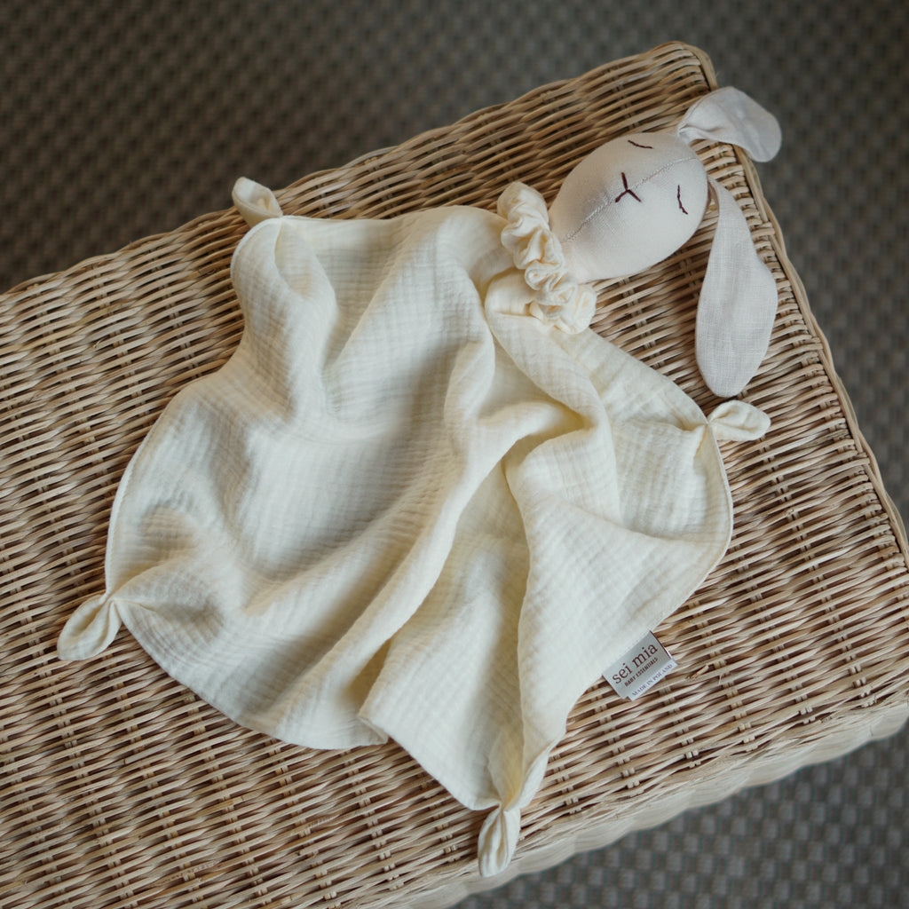 Knuffeldoekje Konijn in de kleur ecru