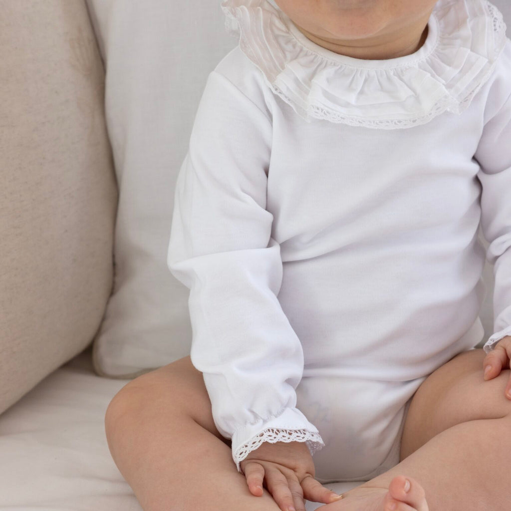 Living Nature Romper Body voor meisjes verkrijgbaar in de maat 1 maand, 3 maanden en 6 maanden.