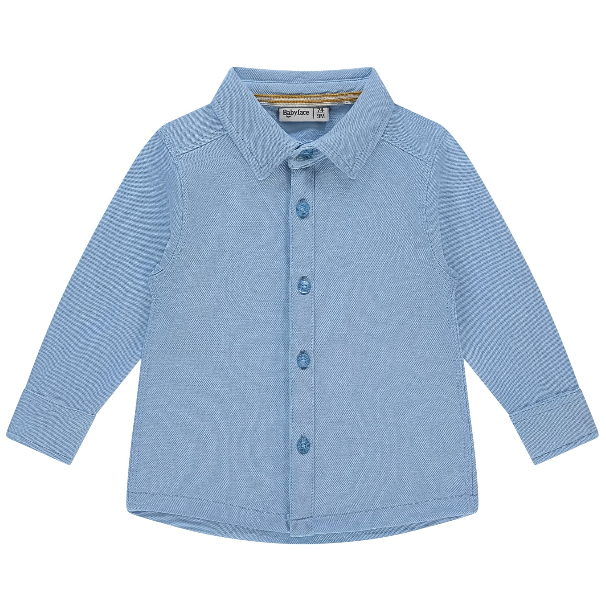 Longsleeve met kraag in het lichtblauw voor jongens in maat 62,68,74,80,86,92.