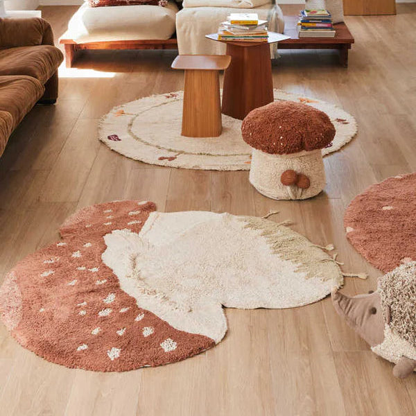 Lorena Canals - Machine wasbaar - Vloerkleed - 120x120cm - Paddenstoel (Boletus)