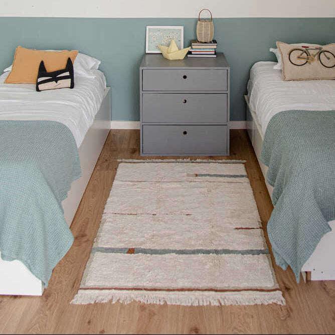 Lorena Canals - Machine wasbaar vloerkleed - Lanes - Vintage Blue