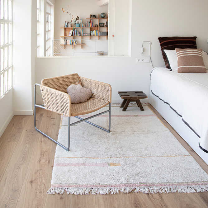 Lorena Canals - Machine wasbaar vloerkleed - Lanes - Vintage Nude kleur