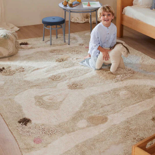 Lorena Canals Machinewasbaar Vloerkleed. Formaat: 120x160cm Thema: Path of Nature