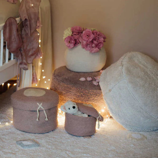 Lorena Canals Poef in de kleur Ivory