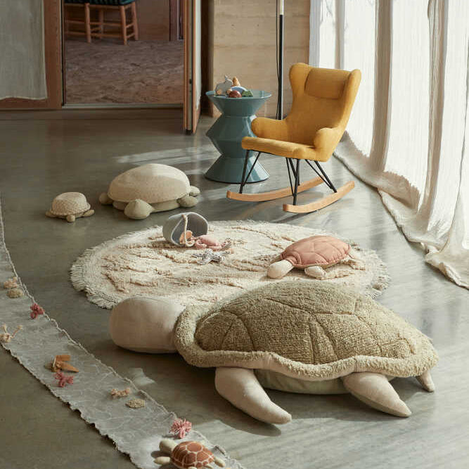 Lorena Canals een machine wasbaar rond vloerkleed onder water wereld, sealife.