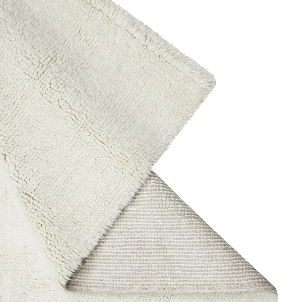 Lorena Canals Vloerkleed Wol Rond kan gewassen worden in de wasmachine. In verschillende 