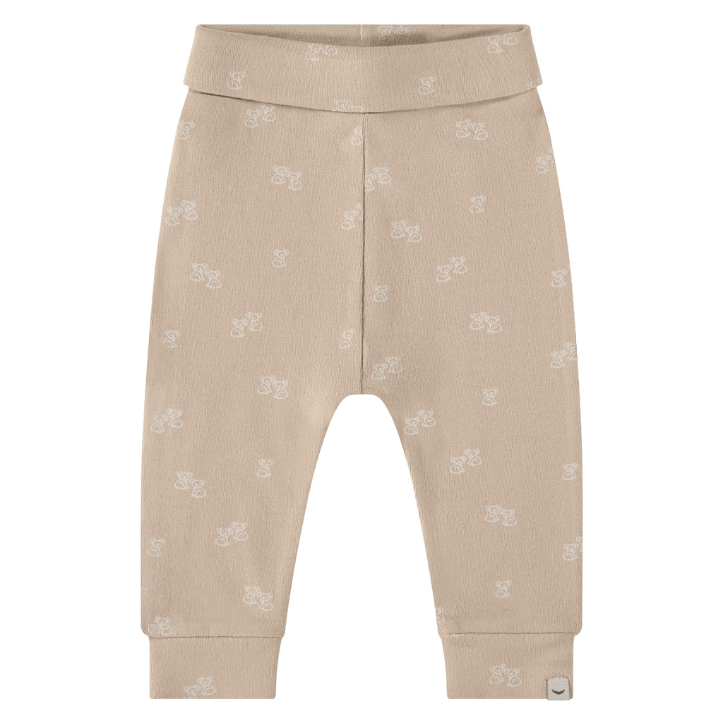 Beige babybroekje met witte koalabeertjes