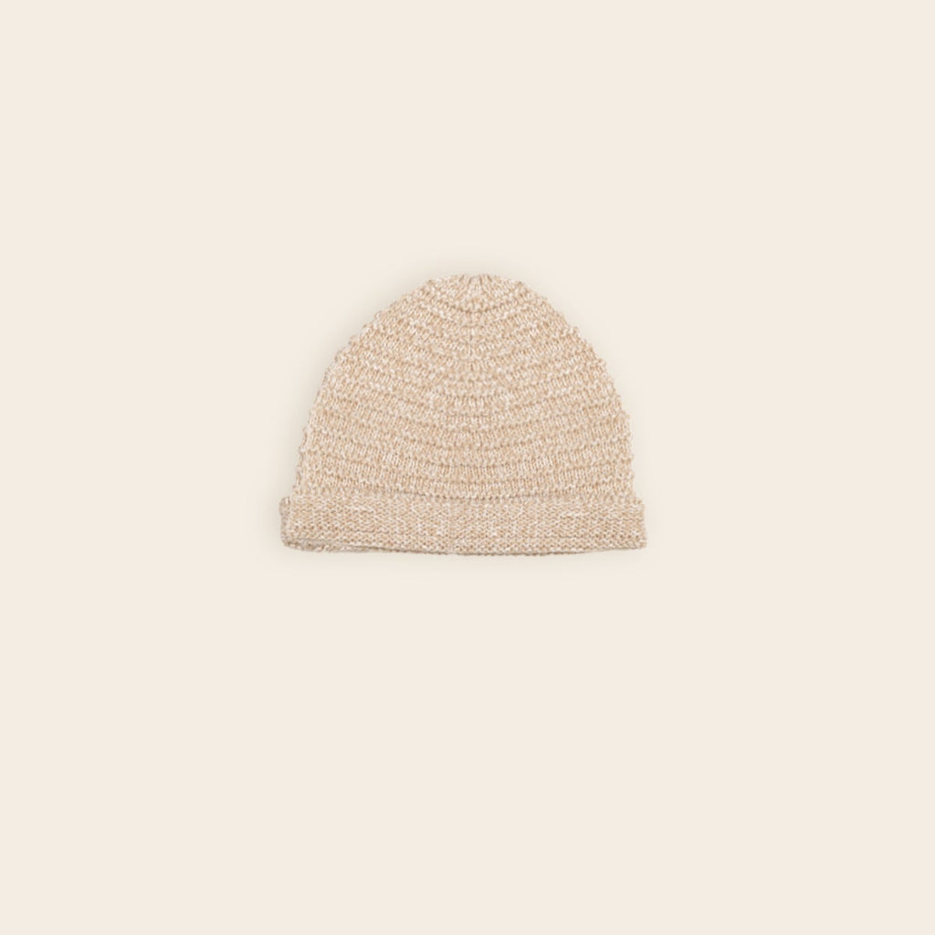 Petite Maison Baby Mutsje van katoen in de kleuren beige, outmeal, offwhite, roze. In maat 56,56,62,68.