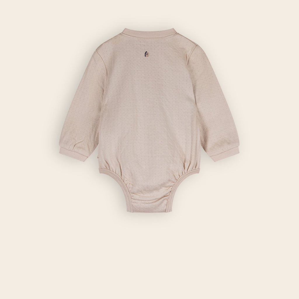 Petite Maison Romper Outmeal verkrijgbaar in maat 50-56,62,68,74